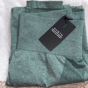 NVGTN FOREST GREEN SEAMLESS LEGGINGS